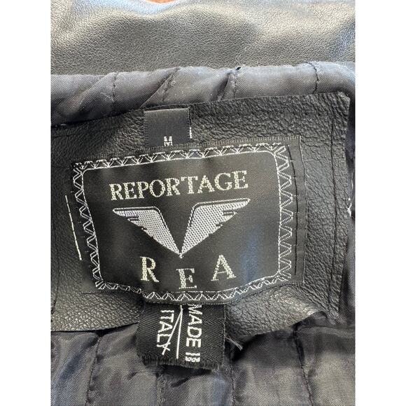 NEW "REPORTAGE" Leather Jacket, Made in Italy, Womens,Biker,Goth,FINAL SALE!!!! - Picture 13 of 16